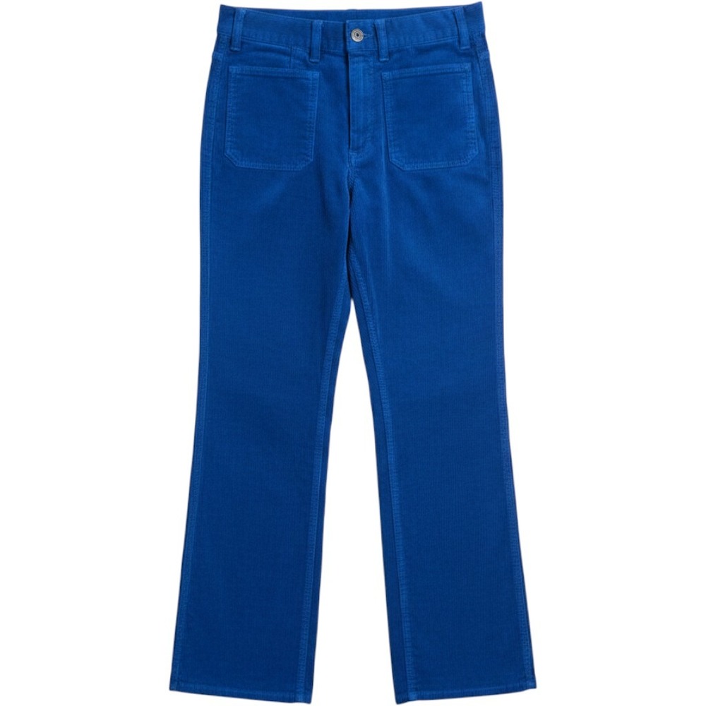 Polo Ralph Lauren High-Rise Patch-Pocket Corduroy Pants - Royal Blue (Size 26)